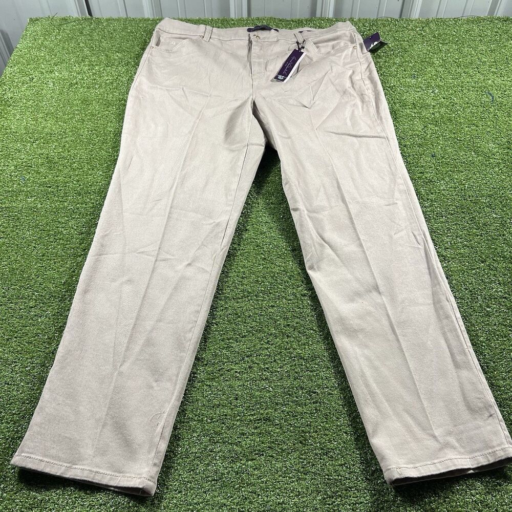 Gloria Vanderbilt Women's Pants, Tan , New With Tags, Amanda NWT size 16W